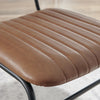 Delta 2x Tan Faux Leather Black Legs Dining Chair