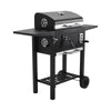 XL Outdoor Smoker Barbecue Charcoal BBQ Grill Portable Garden BBQ Grill Trolley