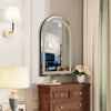Crushed Diamond Crystal Glass Silver Frame Bevelled Wall Mirror Venetian 90X60cm