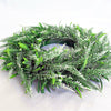 Artificial Topiary Wreath Lavender Fake Flower Leaf Door Hanging Garland Decor