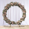 1.5m Round Gold Hoop Arch Stand Metal Wedding Backdrop Stand Flower Balloon Arch