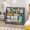 Kids Bookshelf 5-Tier Wooden Toddler Book Shelf Stand w/ Deep Compartments
