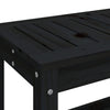 ARKEM Garden Black 108x35x45 Solid Wood Pine,Garden Wooden Seater R1C2