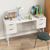 Computer Desk Home Office Desk PC Workstation Study Writing Table W/ 4 Drawers