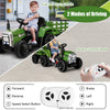 12V Kids Ride On Tractor W/ Trailer Electric 3-Gear-Shift Ground Loader Toy Car