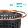 BBQ Outdoor Brazier Garden Fire Saturn Fire Pit Stove Patio Heater Grill Poker