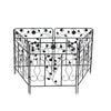 80cm Tall Steel Garden Fence 5 Panels Total Rust-Resistant Screen Gate Outdoor