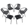 Garden Rattan Chairs Furniture 2/4/6PCS Chairs Seat Wicker Outdoor Patio Seating