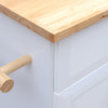 Luxury Kitchen Island Cabinet Breakfast Bar Storage Trolley Cart Table Unit Home