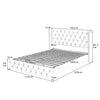 Ottoman Gas Lift Storage Bed Frame 4ft6 5ft Double King Size Velvet Upholstered
