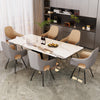 Set of 2 Two-tone Microfiber Leather Upholstered Dining Chairs Swivel Armchairs