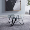Tempered Glass Coffee Table Sofa Side Round Cocktail Table Living Room Furniture