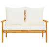 Gecheer Sofa Set Wooden 5 Piece Garden Set with Cushions Solid Wood Q2L2