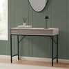 Dusk Nova Taupe & Black 2 Drawer Dressing Table Console RRP £189
