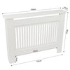 Small Medium Large Radiator Cover Vertical Slatted Grill Wooden Heating Cabinet