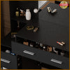 LED Mirror Dressing Table Vanity Set with Storage Cabinet Drawer Shelf Bedroom