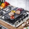 Reversible Cast Iron Griddle & Grill Pan Skillet BBQ Plate Hob Stove Hot Pans UK