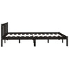Lechnical Black Solid Pine Wood Bed Frame 120 x 200 , Modern Bed Frame, T2H7