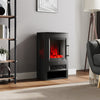 WiFi Freestanding Electric Fireplace Fire Flame Effect Heater Log Burner Stove