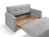 Brand New Sofa Bed 2 Seater Grey Fabric Under Seat Storage, Large Sleeping Area!
