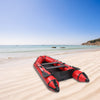 10ft PVC Inflatable Assault Boat 330kg Capacity Red Black Adult Raft 750lbs