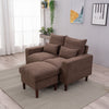 Panana Linen Fabric Sofa 1, 2 or 3 Seater Modern Couch Suite Set ottoman