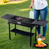 Garden Barbecue Smoker Burner Charcoal Grill Camping Portable Cooking Section