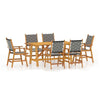 7 Piece Garden Dining Set Solid Acacia Wood