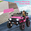 Kids Electric Ride On Car 2-Seater 24V Battery Powered Truck W/ Remote Control
