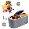 Velvet Storage Bench With Removable Lid Padded Seat Ottoman Foot Stool Footrest