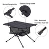 Folding Camping Table Aluminium Alloy Trestle Picnic Desk with Storage Mesh Bag