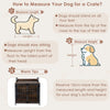 Indoor Pet Furniture Dog House Dog Crate Furniture w/Storage Shelves-Coffee