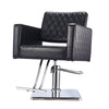 Salon Barber Chair Cube Chair PU Leather Hydraulic Pump Swivel Chair with Pedal