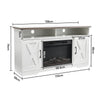 Electric Fireplace With TV Stand Unit Cabinet Fire Logs Heater Flame Living Room
