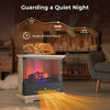 27” Freestanding Fireplace 2000W Electric Fireplace Heater W/3-Level Vivid Flame