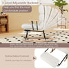 Nursery Rocking Chair w/ 5-level Adjustable Backrest-White