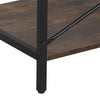 Industrial Open Wardrobe Clothes Rail Rack Bedroom Rustic Wood Metal Frame Shelf