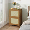 Wooden Bedroom Bedside Cabinet Furniture 2 Shelves Storage Nightstand Side Table