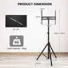 Tripod TV Stand 5-position Height Adjustable Swivel TV Floor Stand Non-slip Foot
