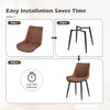 NEW Faux Leather PU Padded Dining Chairs Kitchen Dining Room Chair Set Family UK