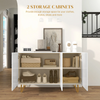 Large 3 Door Sideboard Storage Cabinet Cupboard Adjustable Shelves Living Room