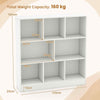 Office 100 CM Wood Display Shelf 8-Cube Bookshelf