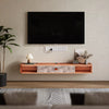 TV Cabinet TV Stand Unit Wall Mounted Floating Cupboard 3 Compartments Furniture