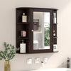 Bathroom Multipurpose Medicine Cabinet-Brown