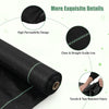 50Mx1M Garden Weed Barrier Fabric Garden Beds Weed Blocker w/Clear Guide Line