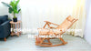 FATIVO Large Folding Rocking Chair Bamboo Living Room Indoor Outdoor Armchair