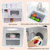 Corner Chef Pretend Kitchen Toy Toddler Play Kitchen-Grey