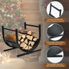 U-Shaped Firewood Log Rack Wood Storage Holder Firewood Storage Rack Fireplace