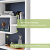 White Book Shelves Wall Shelving Storage Display Open Design Decorative Rack
