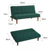 Fabric Sofa Bed Small Couch Settee Loveseat Sofabed Single Sleeper Recliner Beds